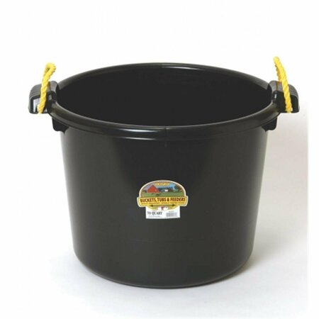 MILLER MFG CO Inc Muck Tub- Black 70 Quart - PSB70BLACK MI37121